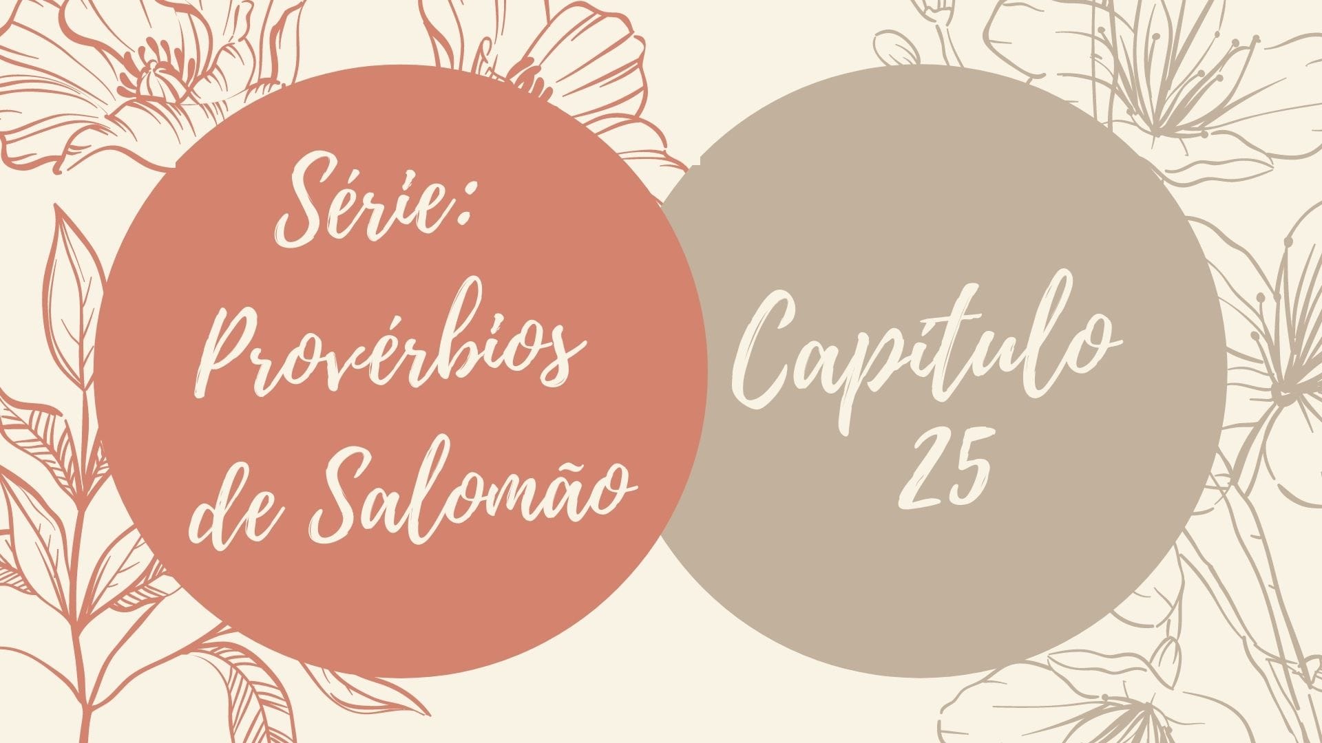 Série: Provérbios de Salomão - Dia 25