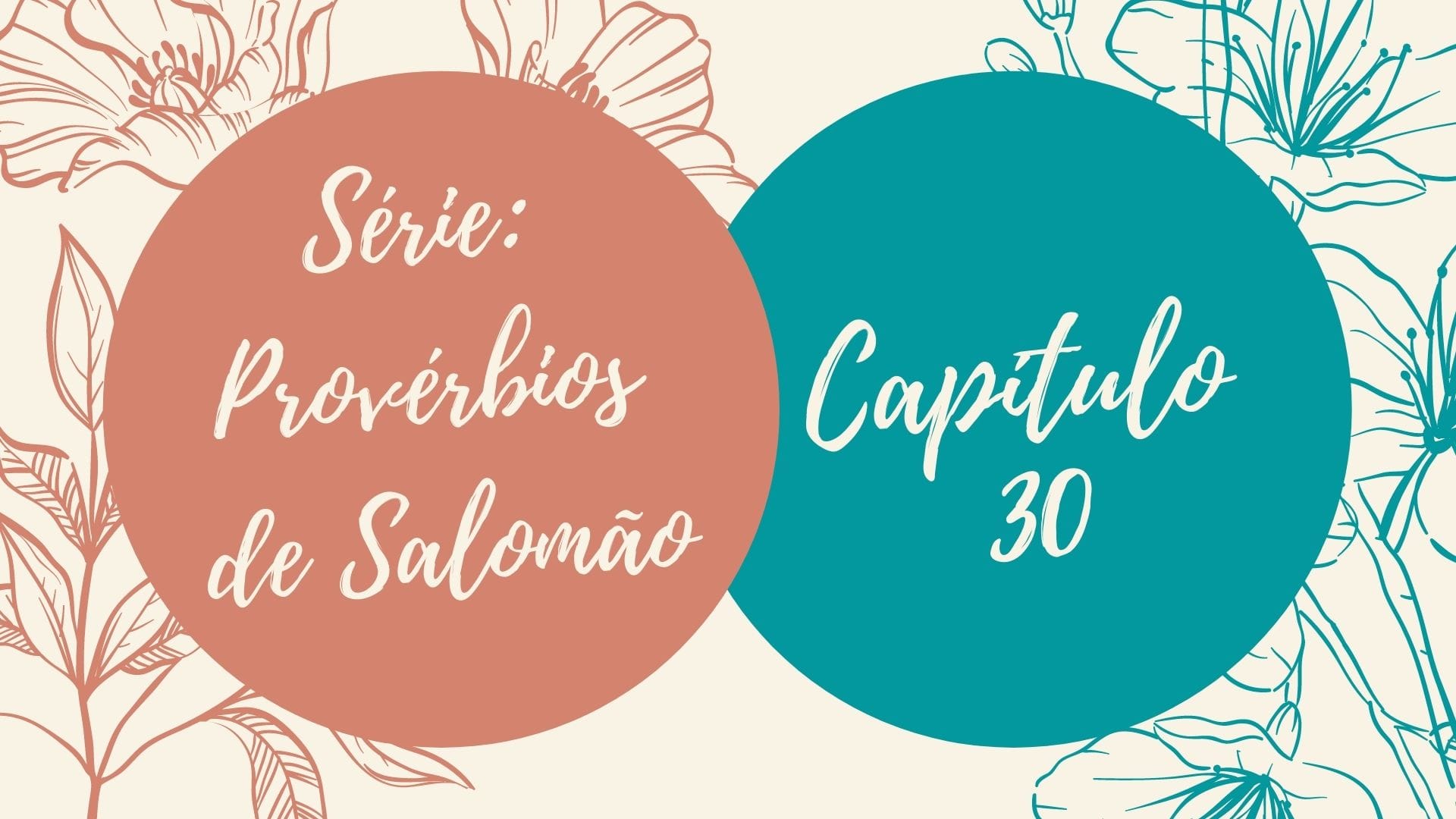 Série: Provérbios de Salomão - Dia 30